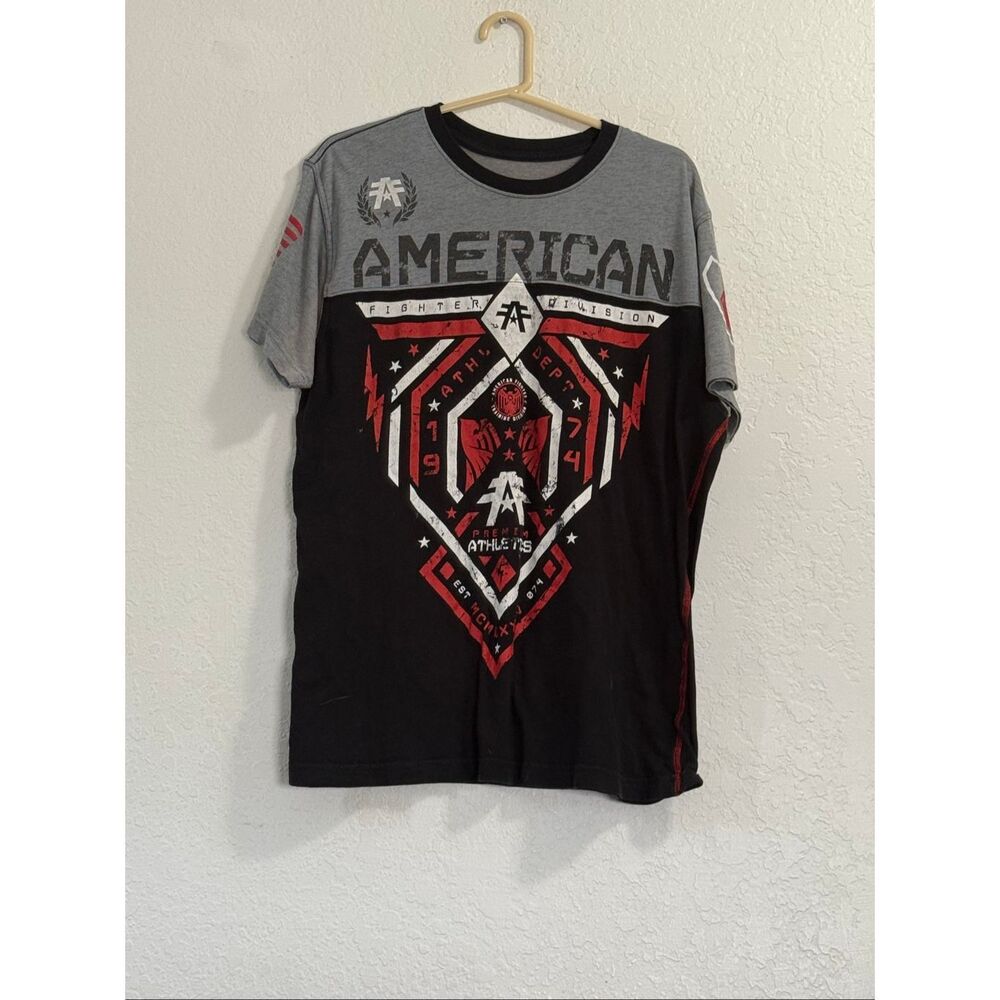 Men’s Size XL American Fighter Tshirt With Graphics MMA